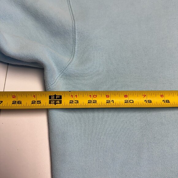 Pleasures Hoodie Sweatshirt Mens Large 24.5x26.5 Lite Blue Skate Streetwear - Picture 14 of 15